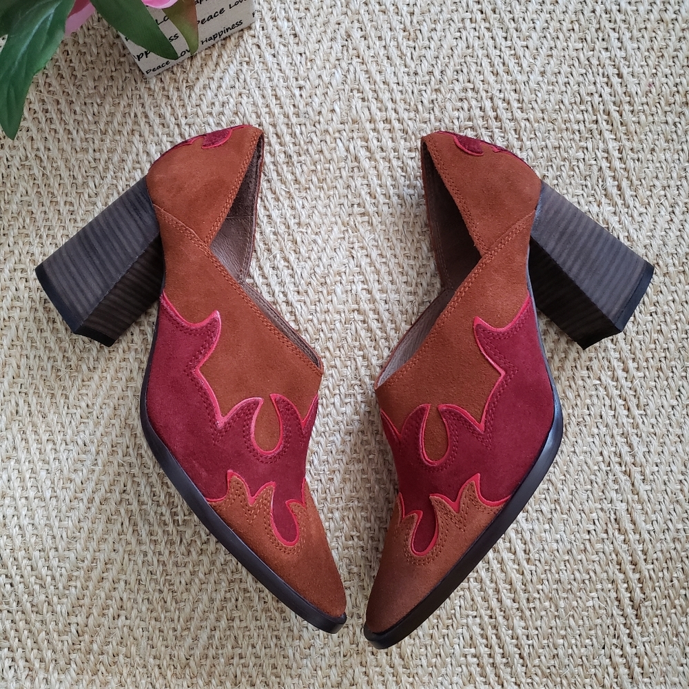 Free People Alamo Western Bootie Sz 38 - Picture 2 of 8
